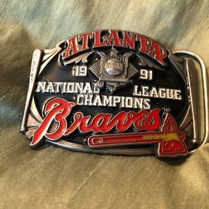 Atlanta Braves National Champions belt buck